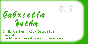 gabriella holba business card